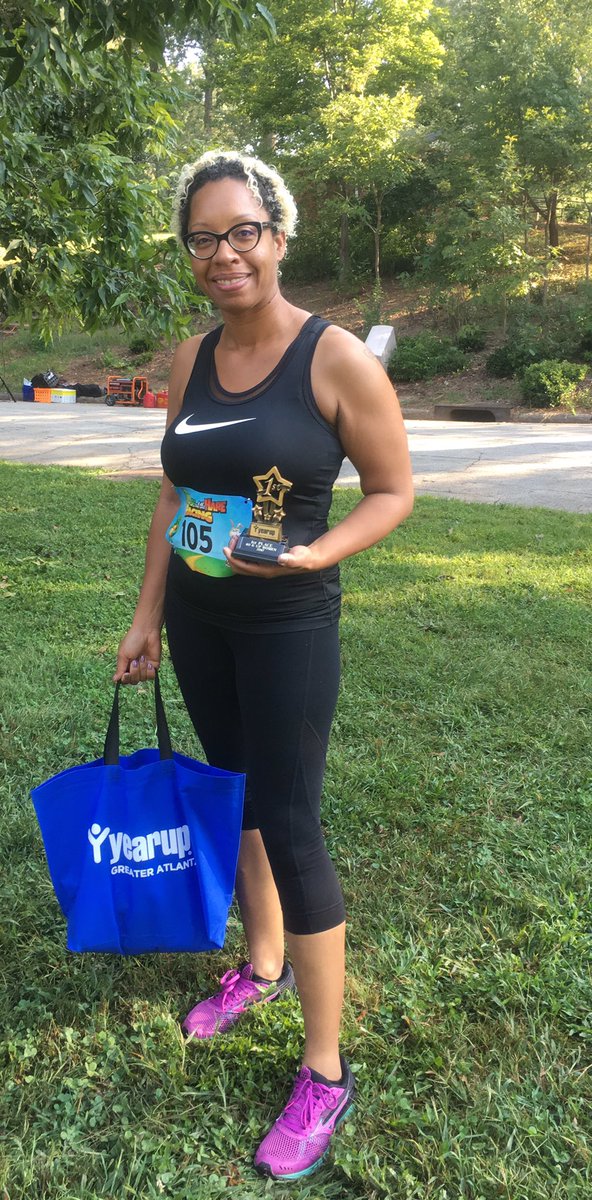 awaken_1_'s tweet photo. First place! #yearup5k #atlantatrackclub #fallforrunning https://t.co/PaJ7q1IqGW