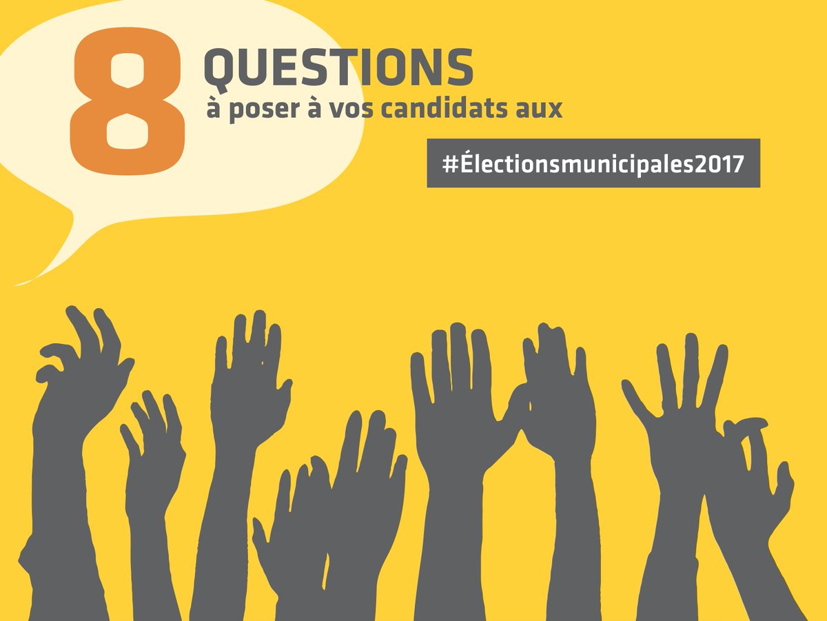 VivreenVille's tweet photo. #Électionsmunicipales2017 : Vivre en Ville vous propose 8 questions pour évaluer les intentions de vos candidats. https://t.co/cWOXldYsuB https://t.co/juydGkfMfI