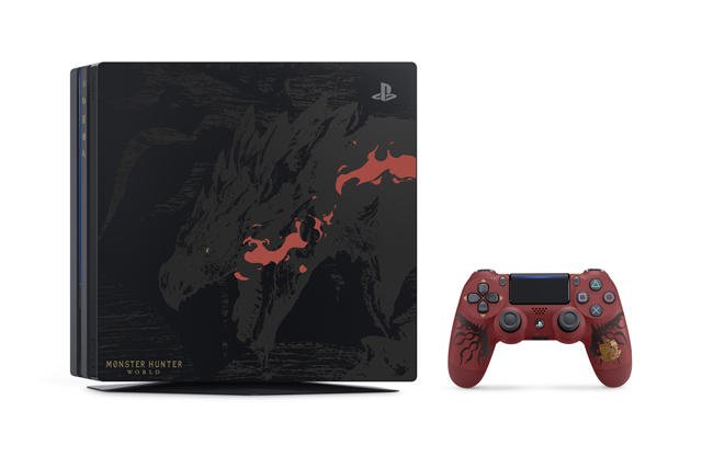 CodesDirect's tweet photo. Check Out this Beautiful Limited Edition #MONSTERHUNTERWORLD #PS4Pro Bundle #Japan is Getting: https://t.co/92KwJKP9WI https://t.co/M9jrsqSSYn