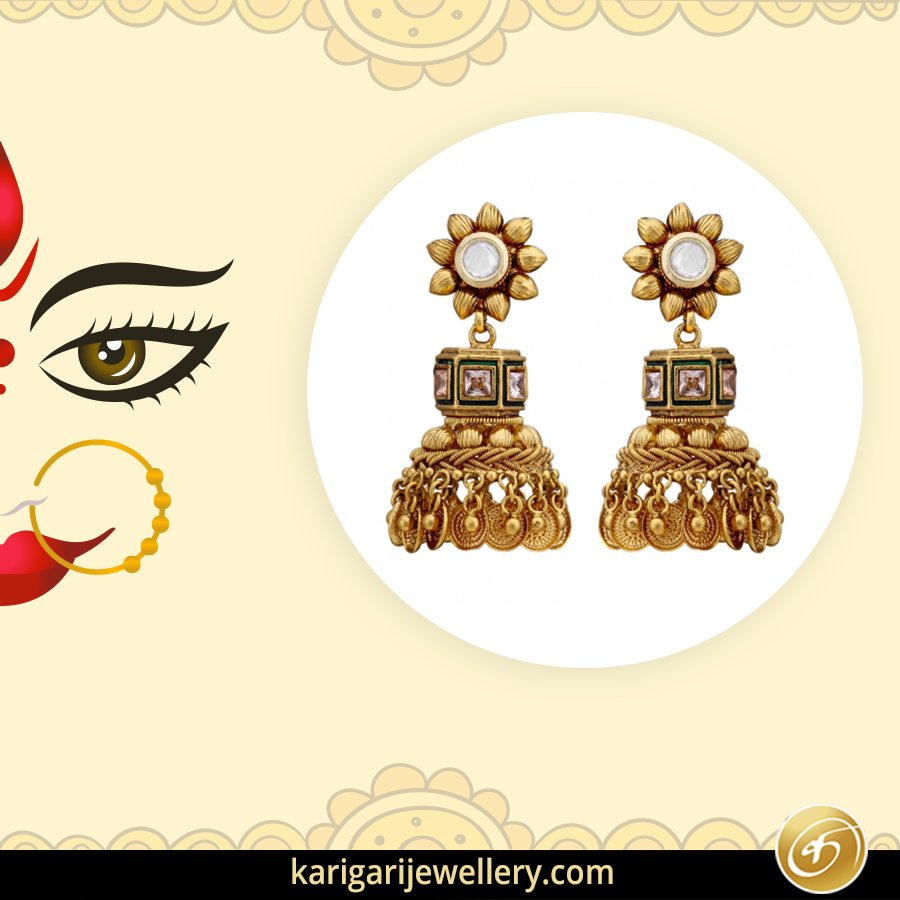 karigarijewel's tweet photo. Goddess #Chandraghanta is worshiped on the third day of Navratri.
 Go #Yellow Go #Gold
#iLoveKarigari #NavratriSpecial https://t.co/HCLgag2flZ