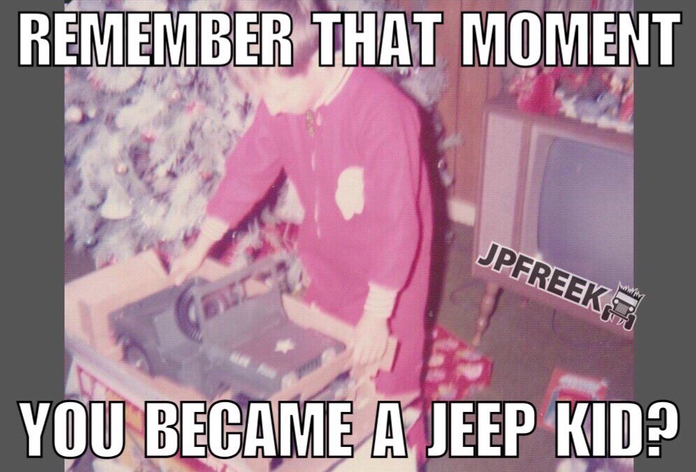 What was yours? #Jeep Stompers FTW here 🤘

#JeepKid #Idontwannagrowup #JeepToys