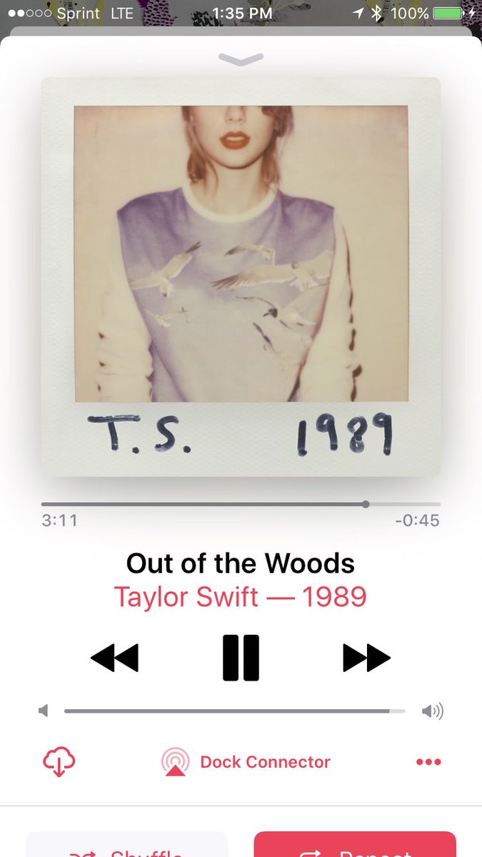 Not that it needs to be said again, but <a href="/taylorswift13/">Taylor Swift</a>'s #1989 album is purely genius. #outofthewoods #repeat
