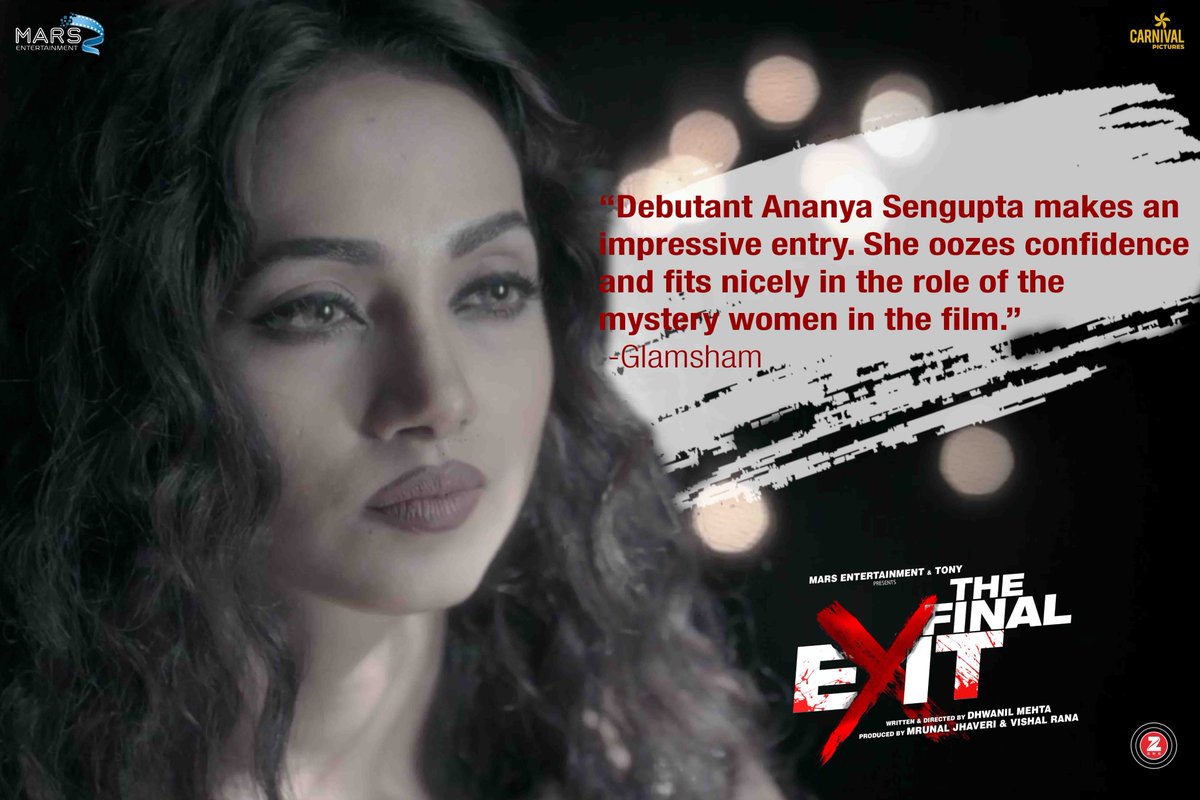 FinalExitmovie's tweet photo. Debutant #AnanyaSengupta makes an impressive entry" @glamsham 
#TheFinalExit https://t.co/4dvIC3KavB