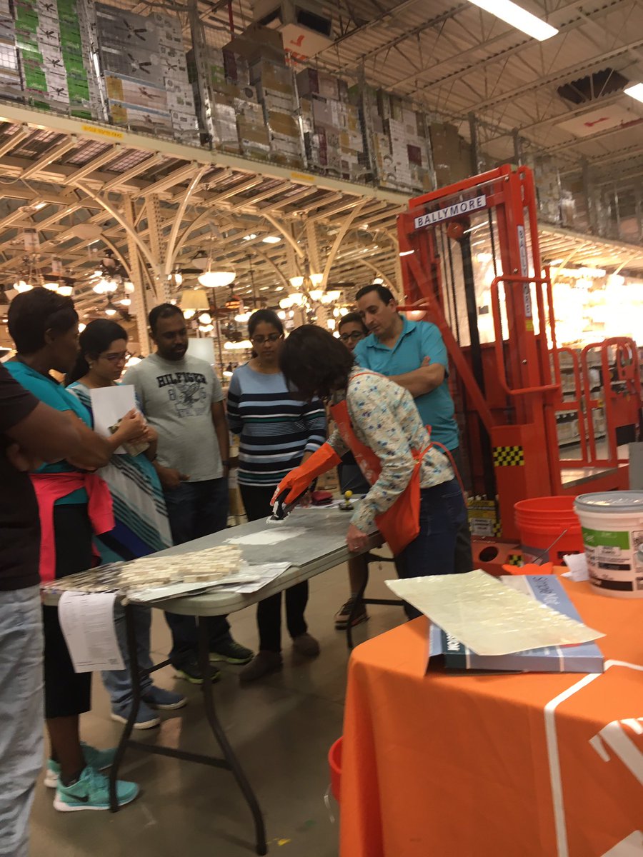 realbeenright's tweet photo. Leslie in D.23 is putting on a killer clinic for how to install tile of all shapes and sizes @terryfreeman57 @AnyaeBell https://t.co/fQSdlvzmCh