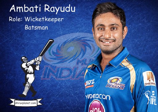 MUMBAI INDIANS Paltan Wishes a Very HAPPY BIRTHDAY 

 To Mr. Dependable, Ambati Rayudu .... 