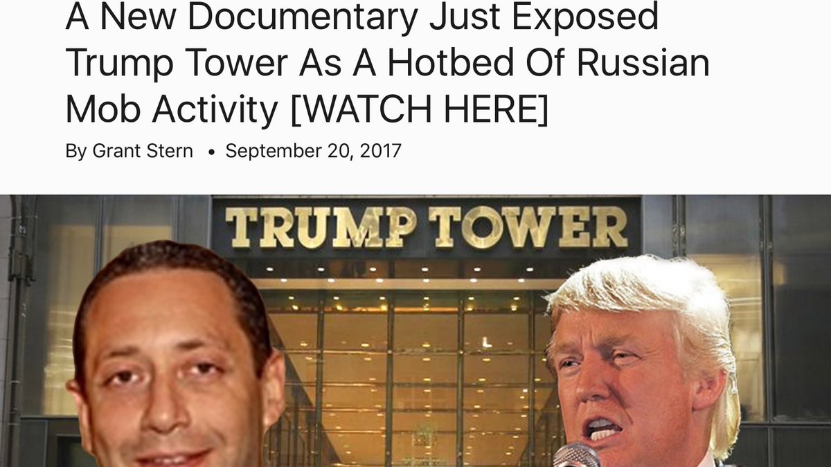 His connections w/ the Mafia go back for many, many years. http://verifiedpolitics.com/new-documentary-just-exposed-trump-tower-hotbed-russian-mob-activity-watch/