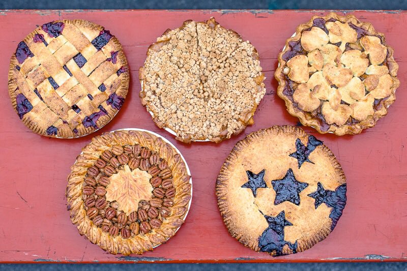 ErikMeadows's tweet photo. Delicious Pies from @carlat78 at the @chefscollab #chefsummit17 #pie #dessert #food #foodphoto #fall #delicious #blueberry #apple #pecan https://t.co/1t4bvf5FKi