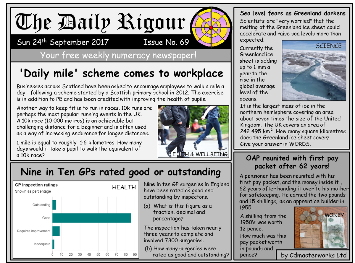 worksheet Workplace Numeracy Worksheets rigour maths on twitter want to improve your numeracy skills try this weeks dailyrigour 69 free newspaper