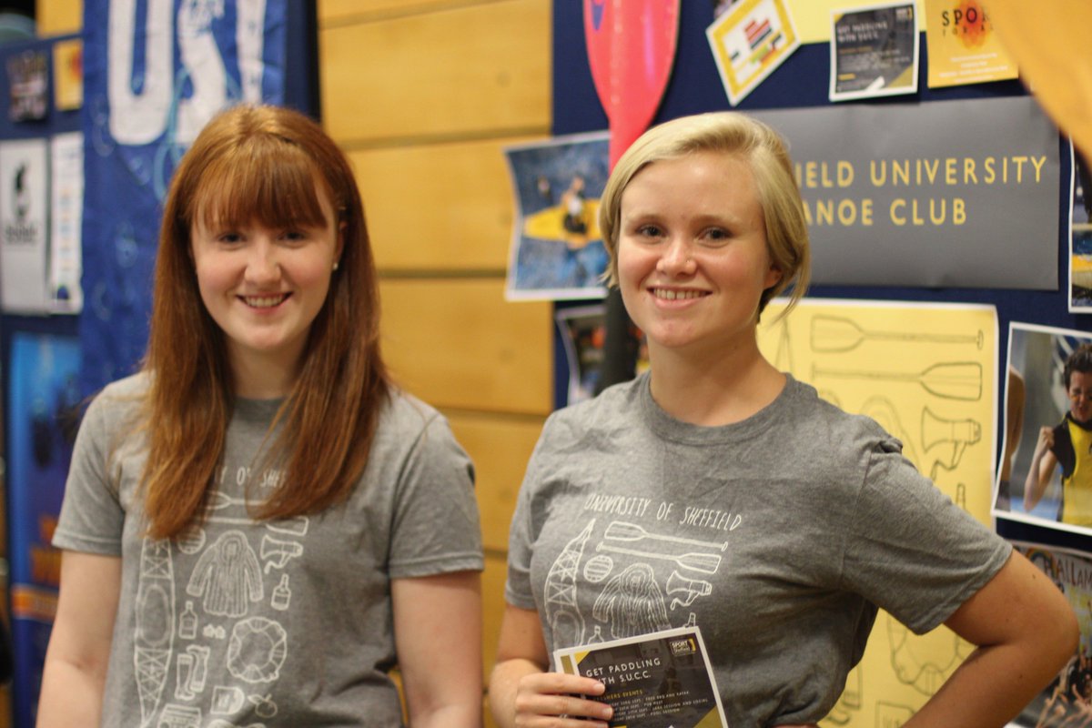 shefunicanoe's tweet photo. Our committee members had a great time reppin' the new T-shirts and talking to all you lovely freshers at the Sports Fair yesterday! 🖤💛 https://t.co/IAV3jsGA49