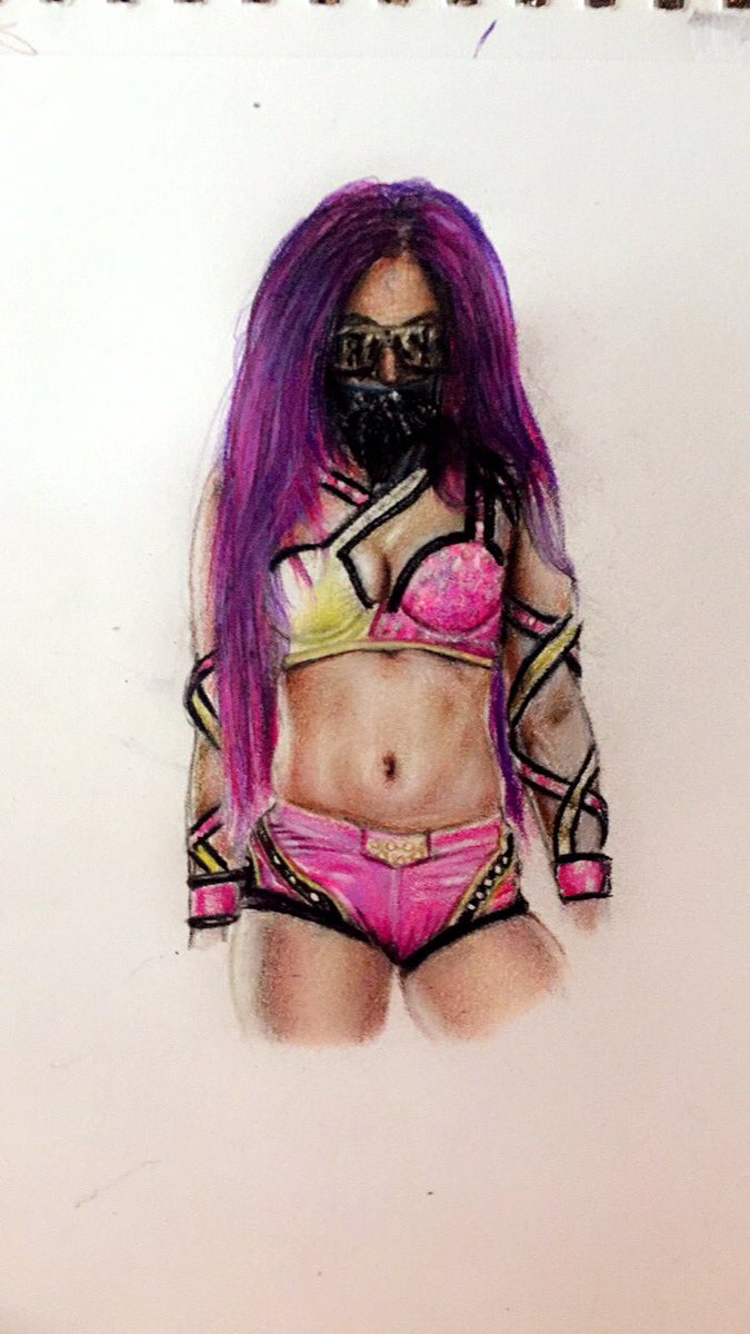 _ChrisTheArtist's tweet photo. Sasha the Assasin 😂 @SashaBanksWWE #SashaBanks #wwe #raw #wwefanart https://t.co/zr9DtGSvxy