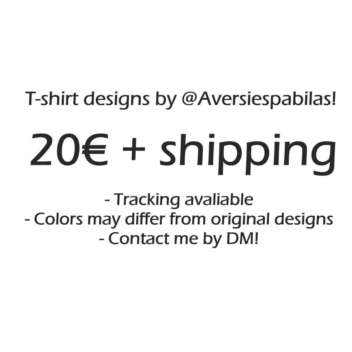 Aversiespabilas's tweet image. ❤️❤️❤️❤️
I'm trying my hand at creating T-shirt designs!
Want one? Shoot me a DM! This offer ends October 1st!!
❤️❤️❤️❤️