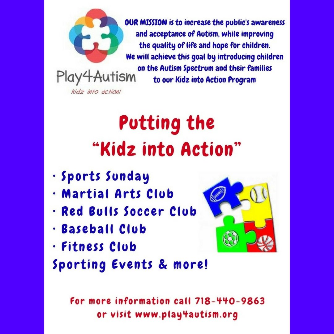 Play4Autism's tweet image. @Play4Autism Kidz into Action Programs.
4 more info call 718-440-9863 or play4autism.org
#Autism #autismprograms #autismawareness