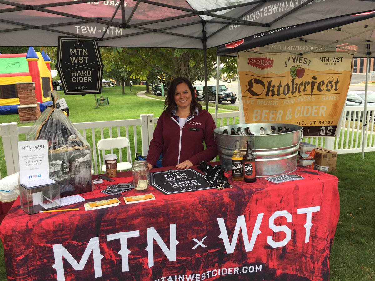 MTNWSTCider's tweet photo. Turning out to be a gorgeous brisk day! Come to the #marmaladejamfest and say hi! #warmspringspark #slc #askforruby https://t.co/g9NNqMcv0R