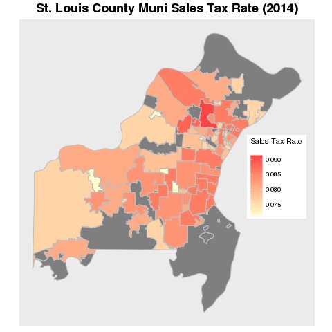 mappingSTL's tweet image. STL County sale tax rate by muni via @BTstl . Top 5 - Berkeley, Edmundson, St. Ann, Woodson Terrace, and Brentwood. bettertogetherstl.com/studies/public…