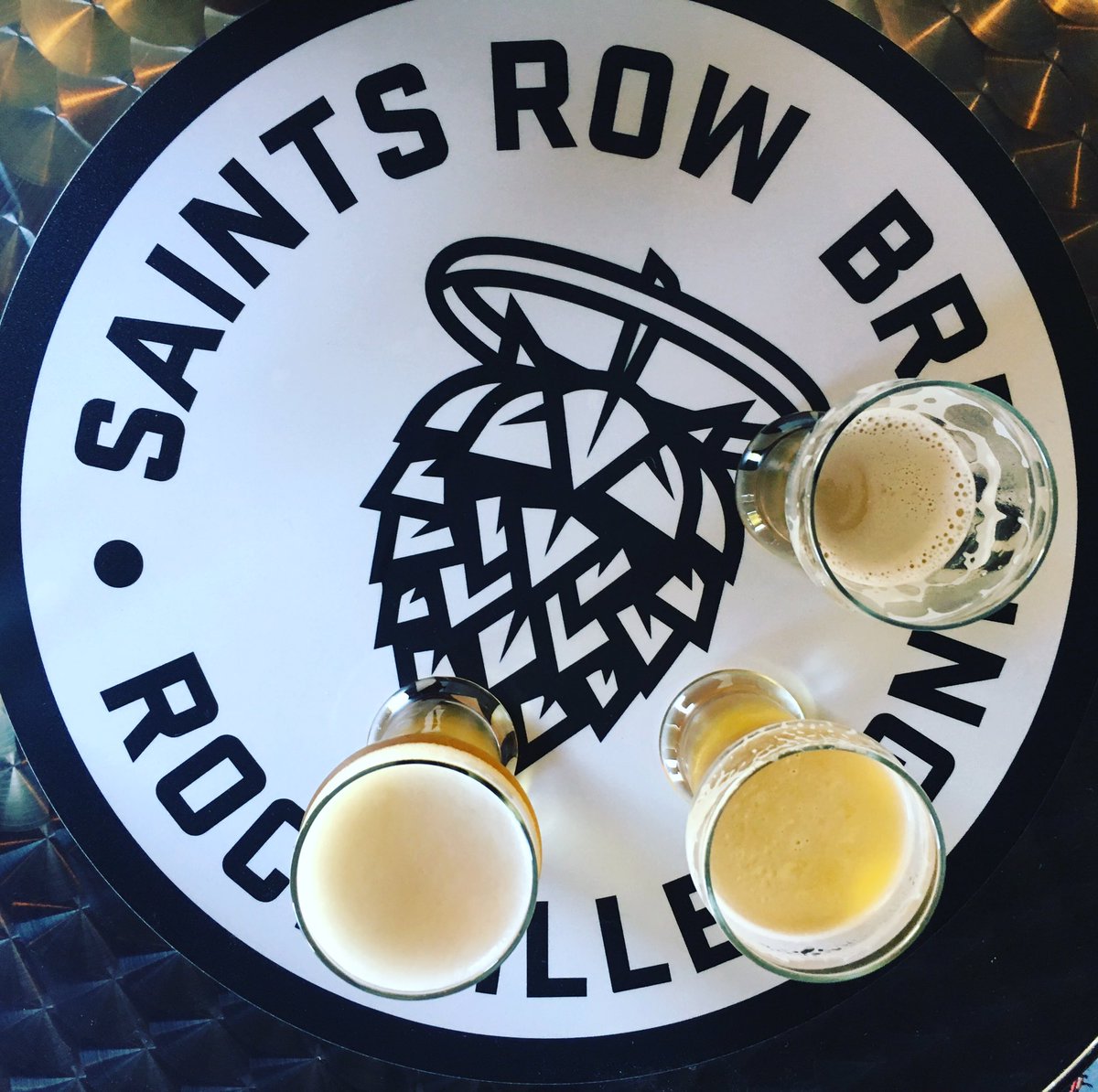 Checking out opening day of <a href="/saintsrowbeer/">Saints Row Brewing</a> a delicious saison is on draft #Craftbeer #maryland