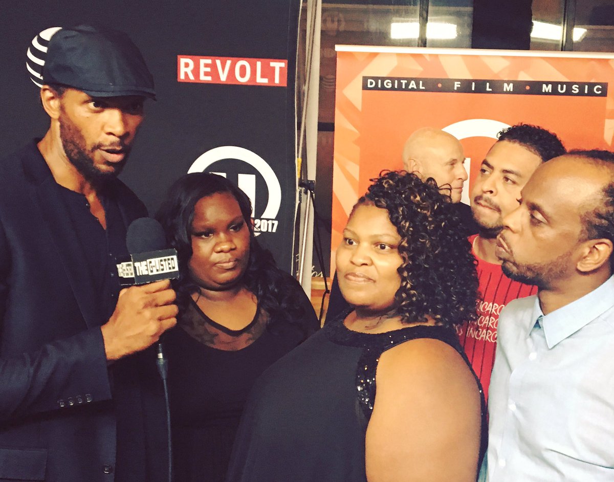 decodermedia's tweet photo. The director @KeithMcQuirter and cast of @MILWAUKEE53206 on #RedCarpet at @UWFilmFest. #UWFF #massincarceration #documentary #MKE53206 #NYC https://t.co/DYa88VDXmP