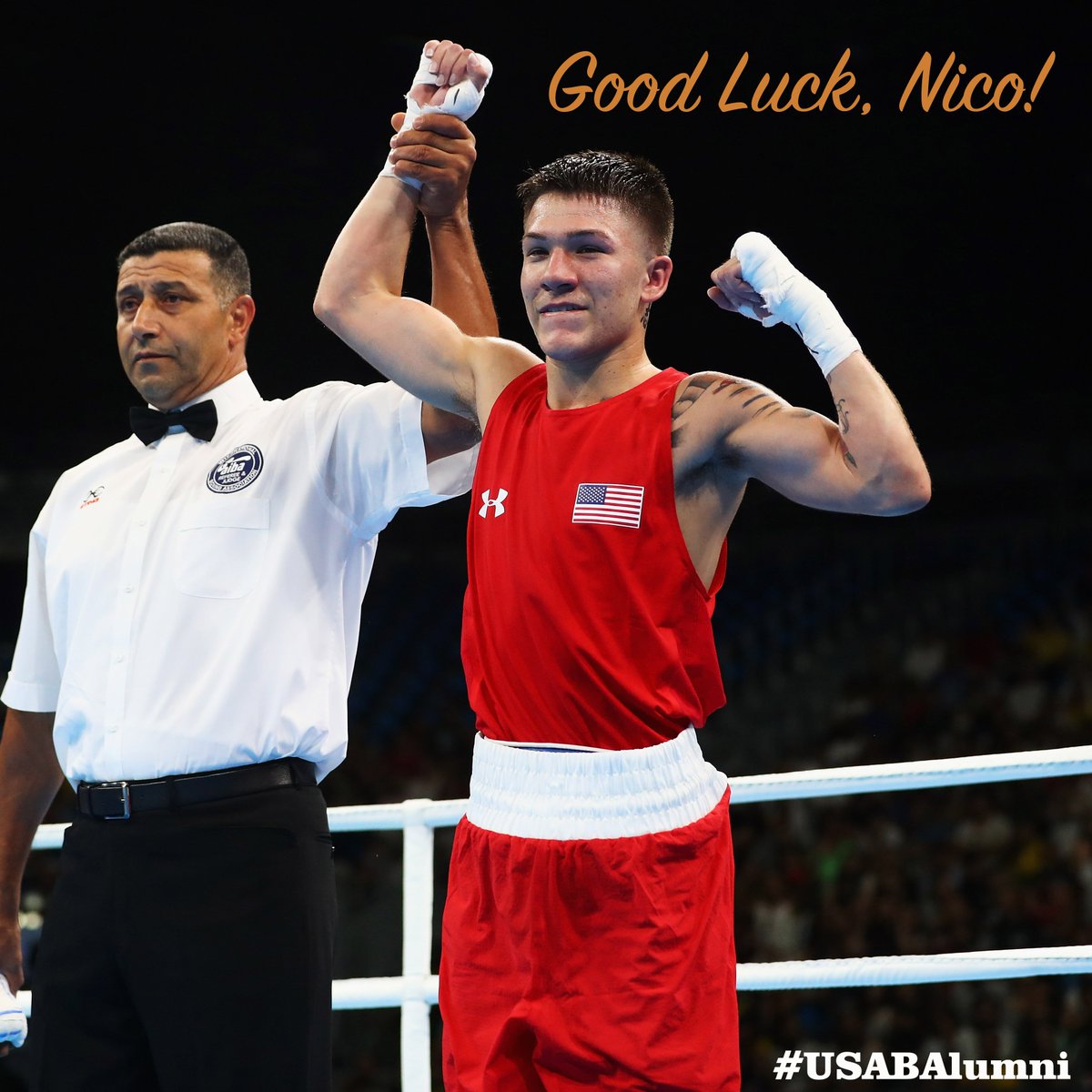 Another #USABAlumni steps into the ring tonight! Best of luck @NicoMHernandez! 🥊 https://t.co/ErT32YiRKR