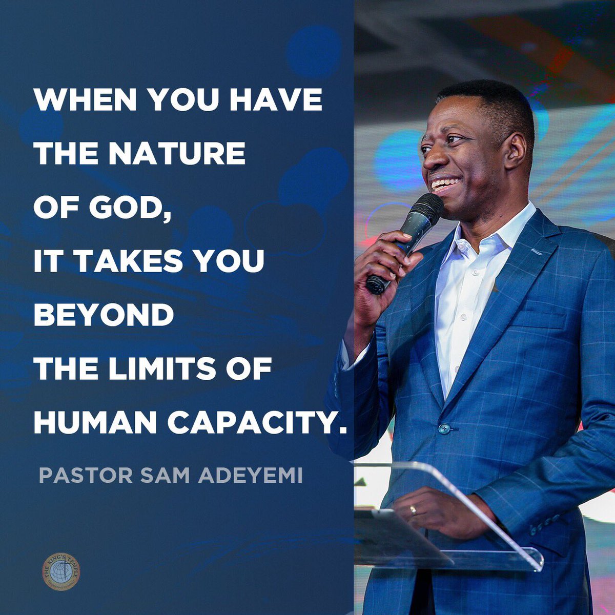 sam_adeyemi's tweet photo. When you have the nature of God, it takes you beyond the limits of human capacity. #KeystoTransformation #TKTChurch @thekingstemple https://t.co/Nb8kzuIBER