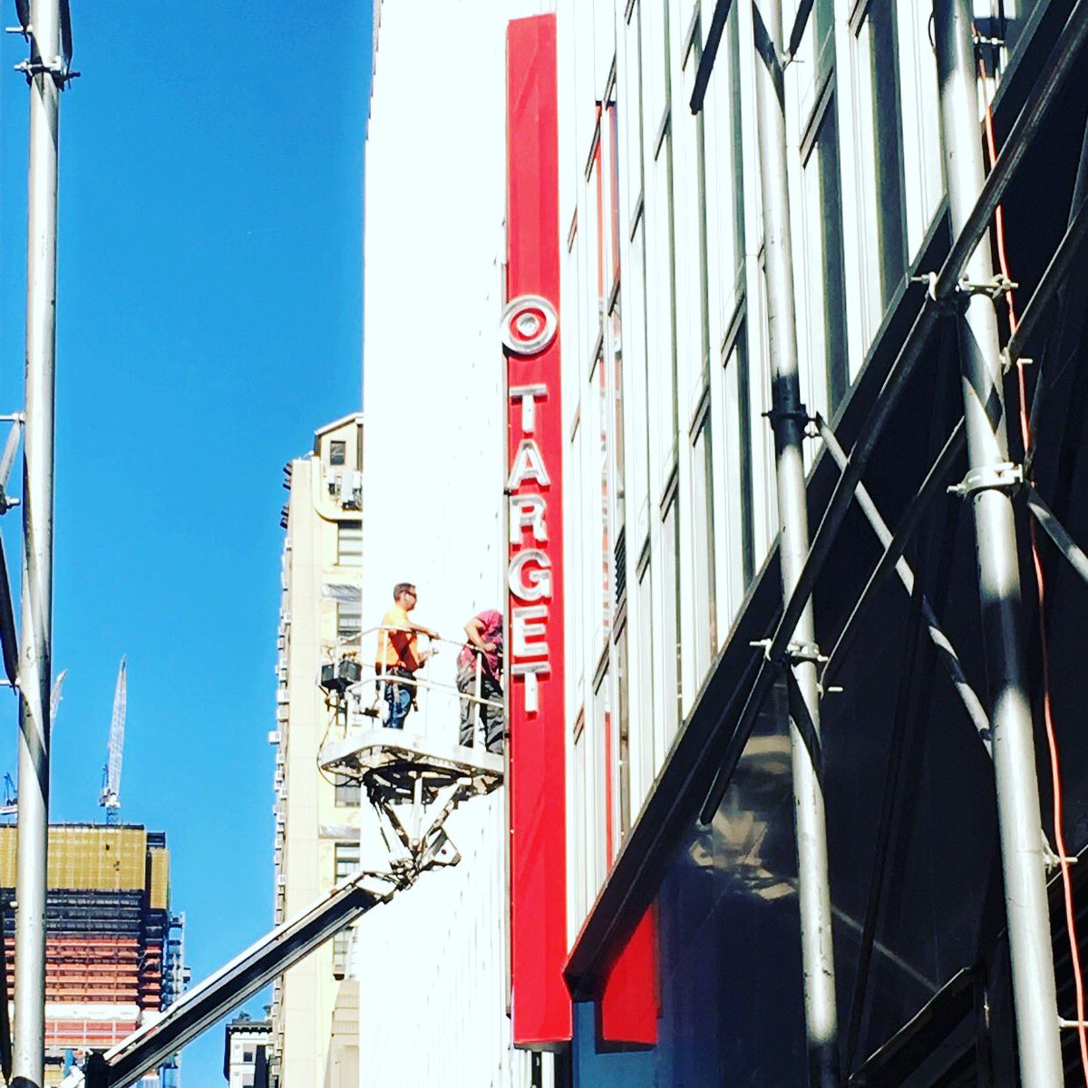 So awesome! It has such a retro feel! Target, Herald Square coming soon and the neighborhood is excited! #theSQUARE