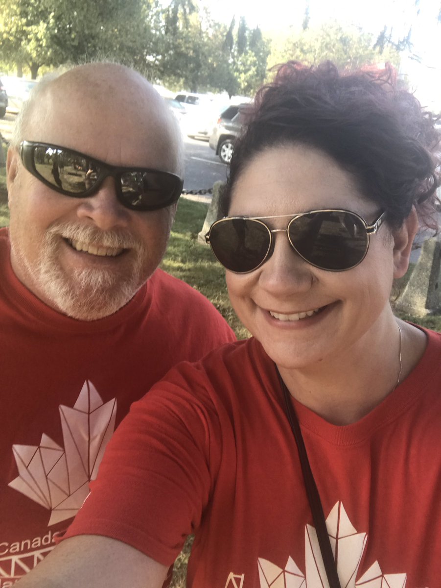 DowntownWelland's tweet photo. #Trail150 Grand opening on #MerrittIsland #Welland @MayorCampion and #Shicks #Selfie @2017welland https://t.co/Q3H2TkyCBb