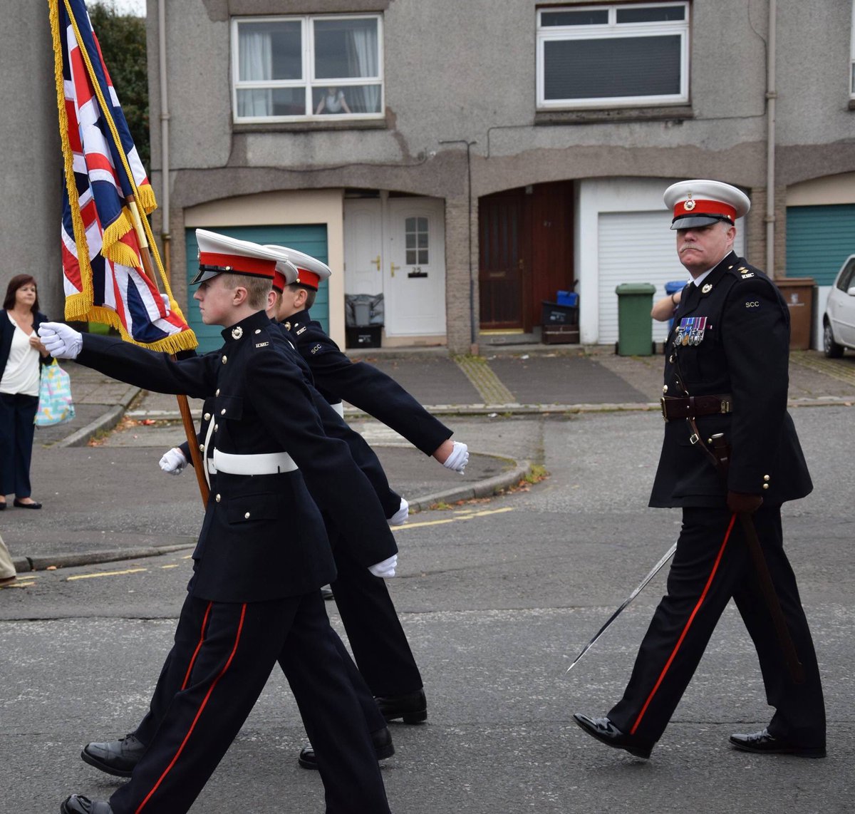 TSForth's tweet image. An amazing day! #RoyalMarinesBand #Scotland made our Colour Presentation very special. Huge BZ to UMT for their support today #SeaCadetsUK