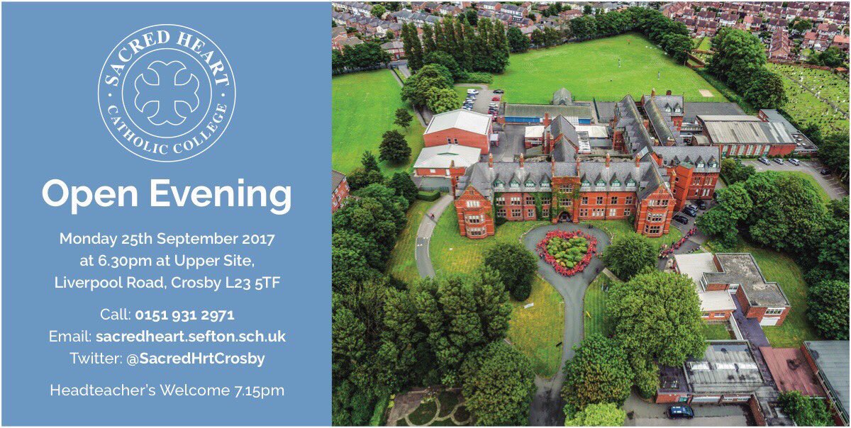 SacredHrtCrosby's tweet image. It's our Open Evening on Monday