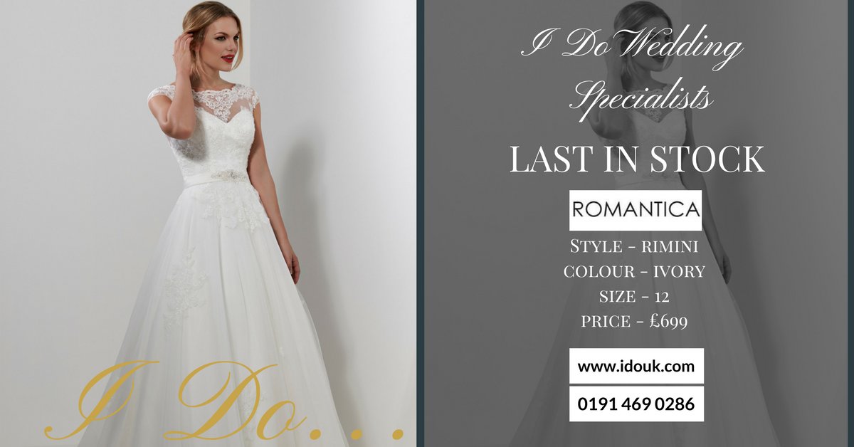 This is the last in stock of the Rimini dress by Romantica.

Make your appointment today on 0191 4690286.

Love, I Do...