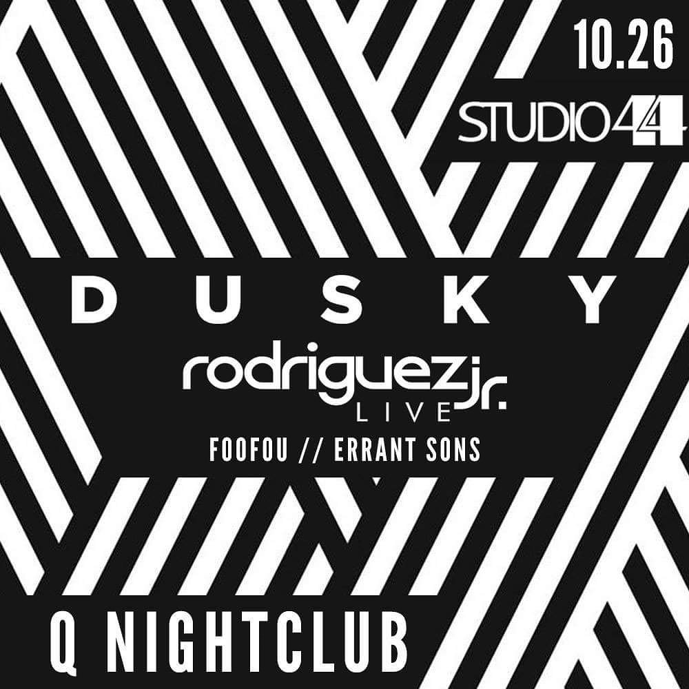 ErrantSons's tweet image. Just announced, next month we will be warming up the dance floor for @Duskymusic and @rodriguezjunior at @qnightclub! @QStudio44 #s44forever