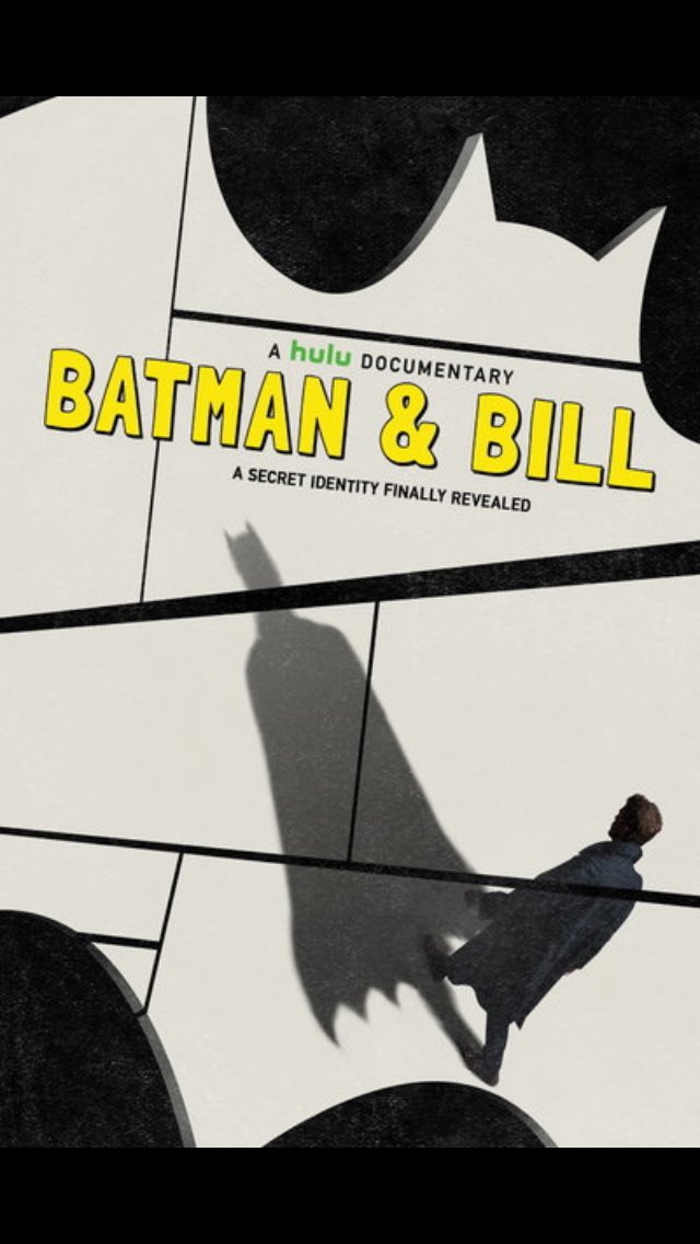 billteck's tweet photo. Celebrating #BatmanDay with moving &amp; great @hulu doc #BatmanAndBill directed by #DonArgott #ShennaMJoyce w/ @MarcTNobleman &amp; @AthenaFinger https://t.co/KMBgHcEMI1