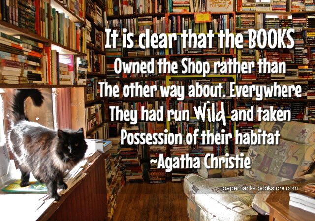 Paperbacks_Plus's tweet photo. At a new #bookstore, I demand #cleanliness and #alphabetization. At a #secondhand bookstore, #indifferent #housekeeping, and sleeping #cats. https://t.co/q1uLvg5m1o