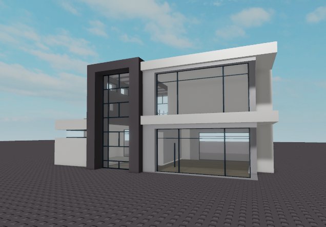 Ashcraft On Twitter So I Made A Small Modern House Cause Im Bored Robloxdev Roblox - making a roblox modern house