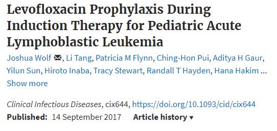 StJudeResearch's tweet photo. Prophylactic antibiotic therapy cut odds of infection by 70% in pediatric leukemia patients https://t.co/ZDKSxlHv5y @IDSAinfo #CCAM https://t.co/JRtfIIvLew