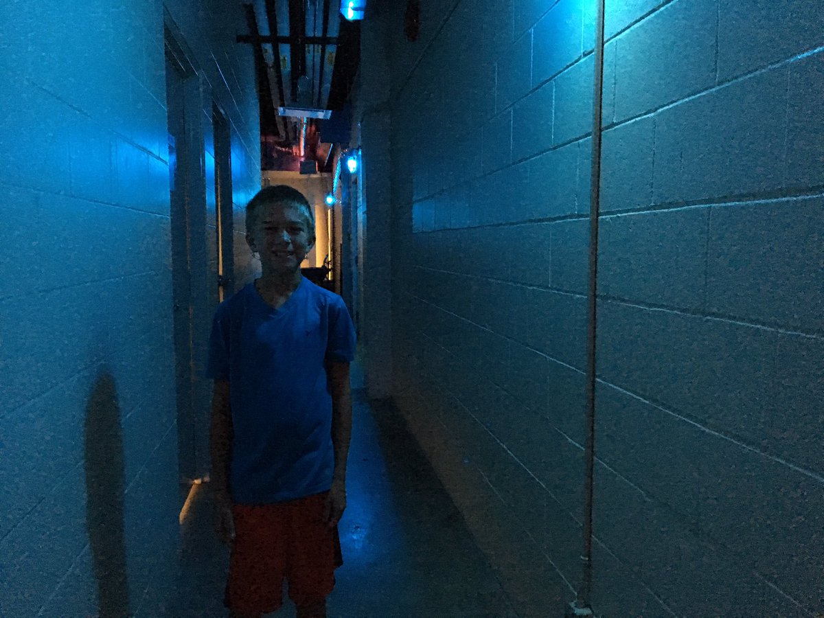 Our youngest speaker getting ready to come out with an great message: everyone is different and that is AWESOME <a href="/kblakeway/">Kristi Blakeway</a> #tedxwestvaned