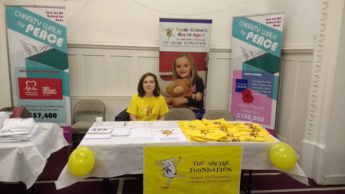 AMA_Dundee's tweet image. Emma from @ARCHIEtayside earlier today at Ahmadiyya Muslim Elders #CharityWalkForPeace in Baitur Rahman Glasgow Mosque #SupportArchie