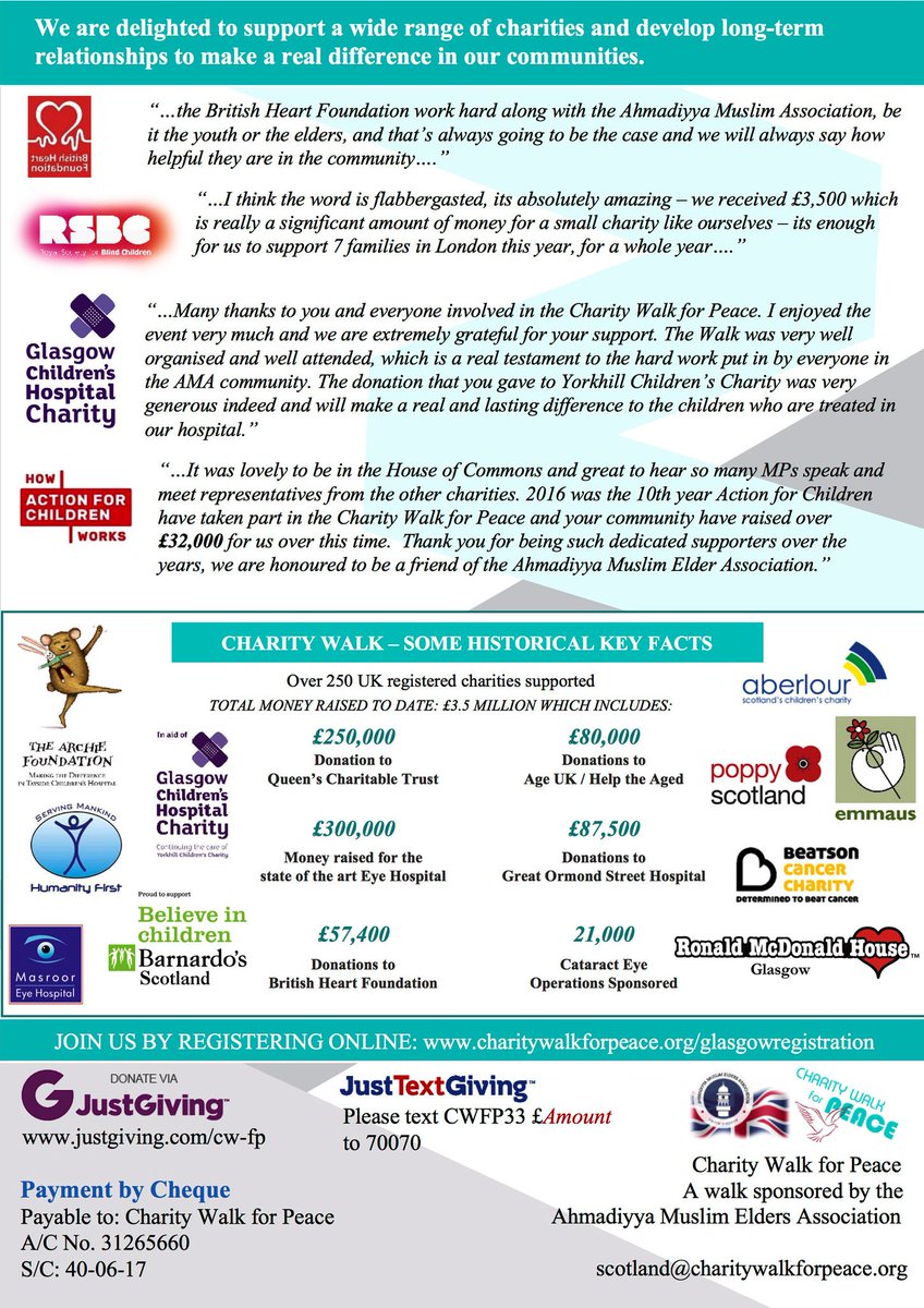 AMA_Dundee's tweet image. Emma from @ARCHIEtayside earlier today at Ahmadiyya Muslim Elders #CharityWalkForPeace in Baitur Rahman Glasgow Mosque #SupportArchie