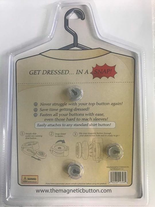 MagneticButton's tweet photo. You don't think about daily tasks like getting dressed until you can't do it for yourself. Take back your independence. #magneticbutton https://t.co/qbjmM8ZWbI