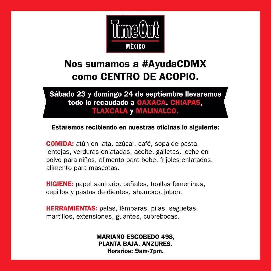 ¡Vengan! Todo el fin estamos recibiendo lo que se va a Oaxaca, Tlaxcala, Chiapas y Malinalco el lunes #AyudaCDMX #verificadoS19