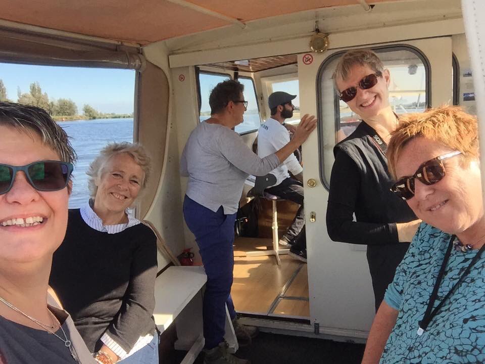 On the river in Zaandan, bliss ..