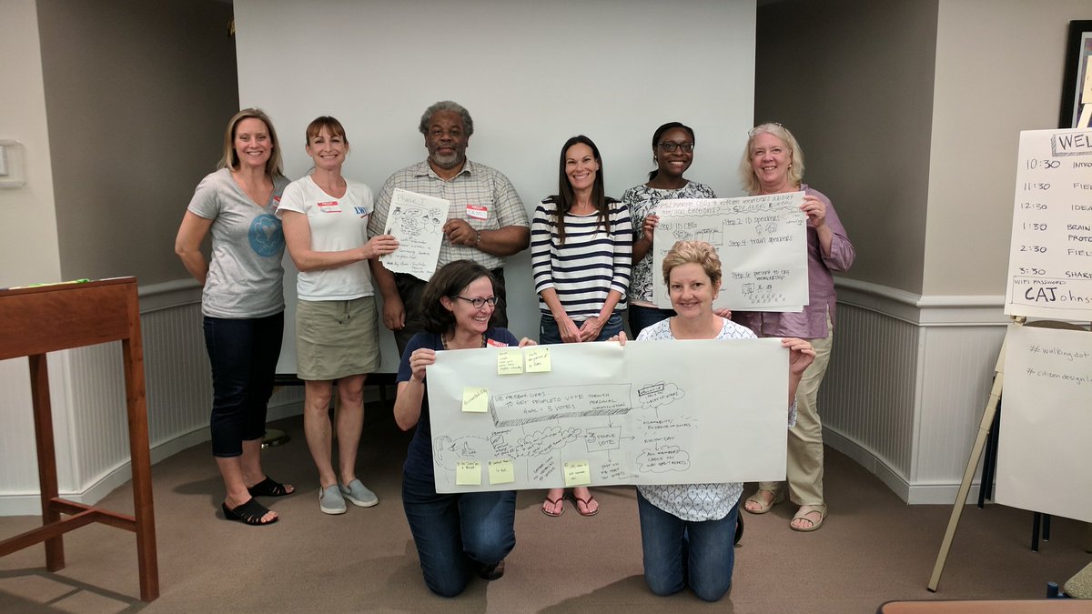 clareonthego's tweet photo. Love seeing brand new citizen designers prototyping in #humancentereddesign! #citizendesignlab #walkingdotorg Engagement in Local Elections! https://t.co/ROVlUwyKHP