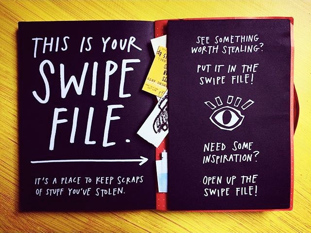 Save in a swipe file.

(Image from <a href="/austinkleon/">Austin Kleon</a>)

@iamdustinlee #dvsgnr2017