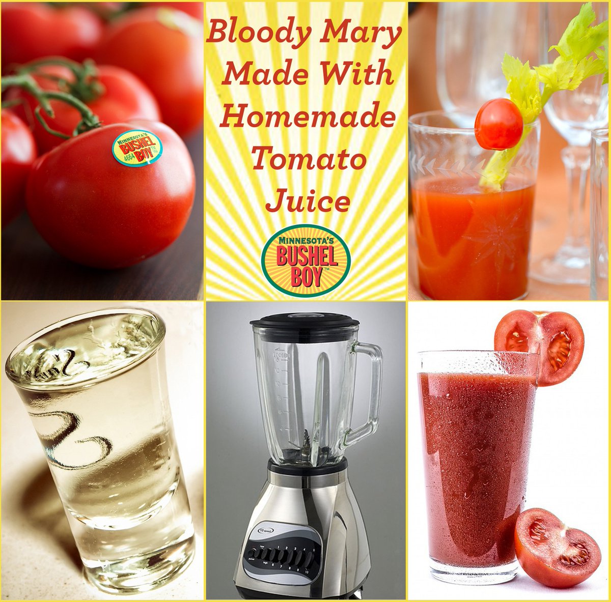 Our Vine-on tomatoes are ideal for this Homemade Tomato Juice, great either in a Bloody Mary or to be enjoyed as-is! bit.ly/2ykEs6Y