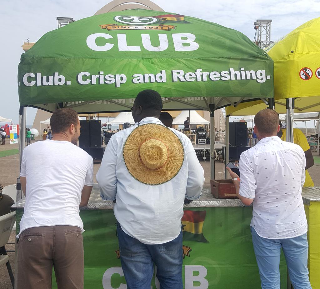 CLUBBeerGH's tweet photo. Charlies, thanks for coming. Catch us tomorrow, same time, same venue for double the refreshment. #CharlieClub #AccraFoodFestival https://t.co/zw6arNEL0o
