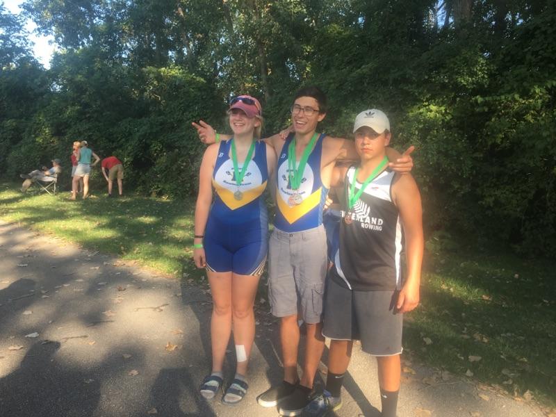 HHSRowing's tweet photo. Nik and Bernie brought home some bronze!  #frogtown https://t.co/ODxBf17kYt