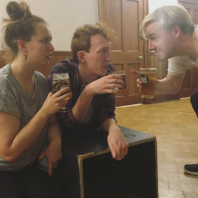 ForgetTheDog's tweet photo. Late night rehearsals were always going to end in bevs! 🍻 #drunkdogs #shitfacedshoelace https://t.co/V4SxE7MbuY
