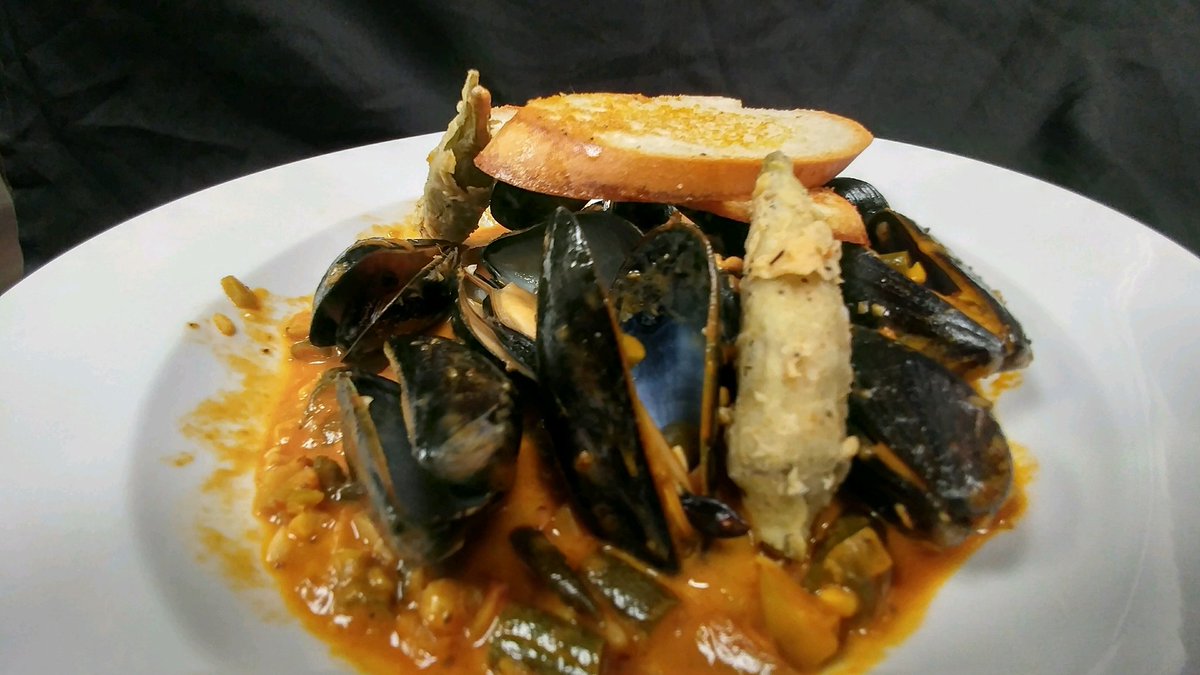 Our famous Drunken Mussels on special tonight.