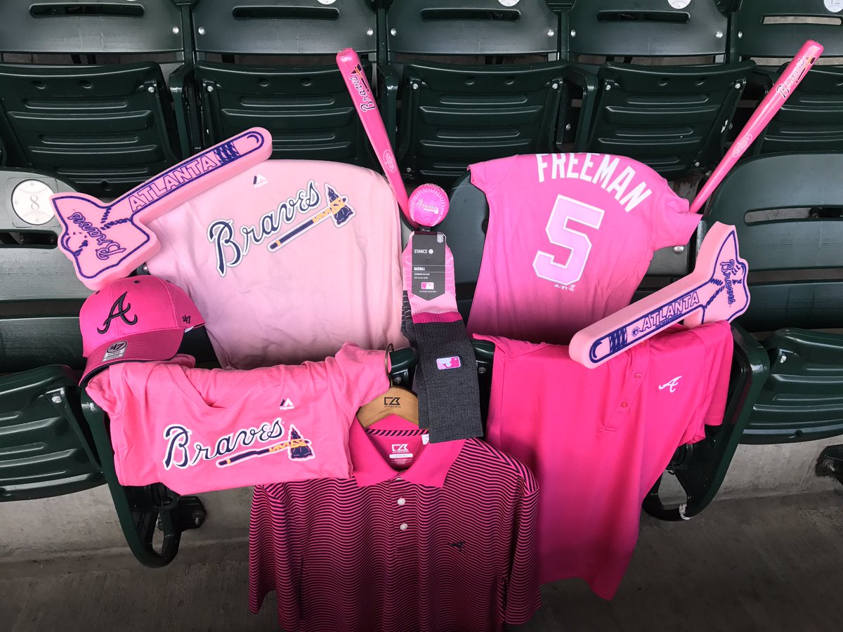 pink atlanta braves jersey