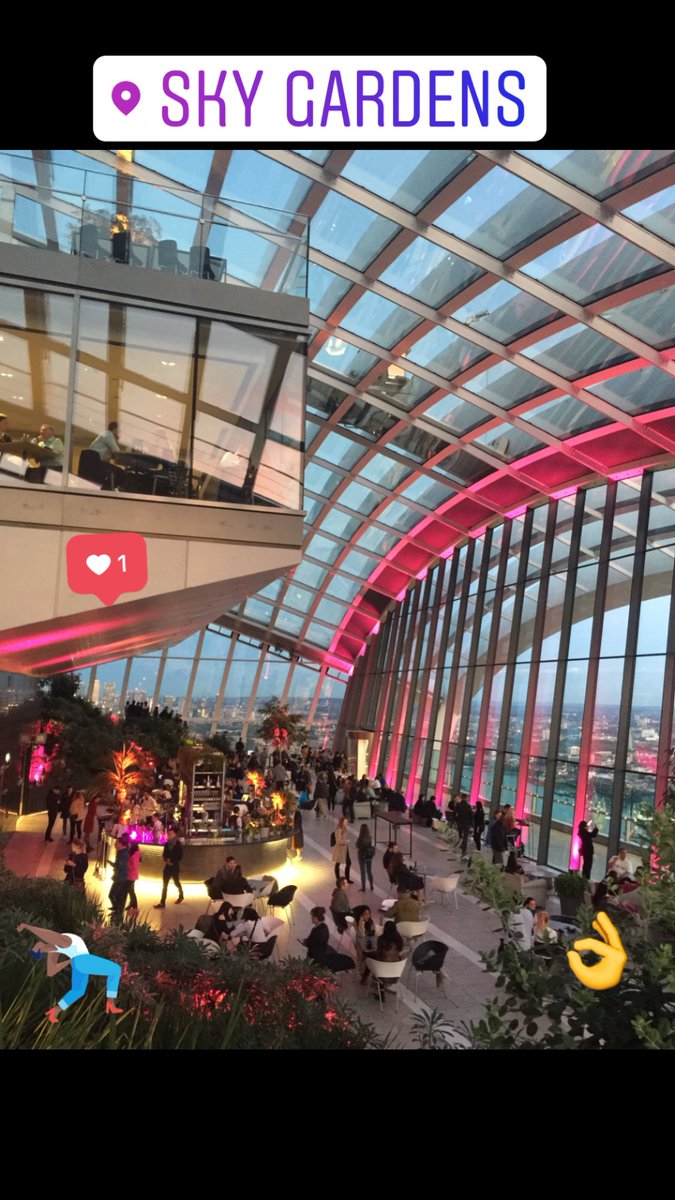 #Skygardens Sitio increíble en el distrito financiero de #Londres que vale la pena visitar. Buenas noches a tod@s 😘😘