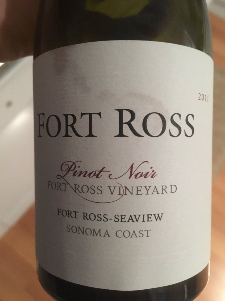 Loving those 2011 Pinots right now! Thanks, <a href="/fortrosswinery/">Fort Ross Vineyard</a>