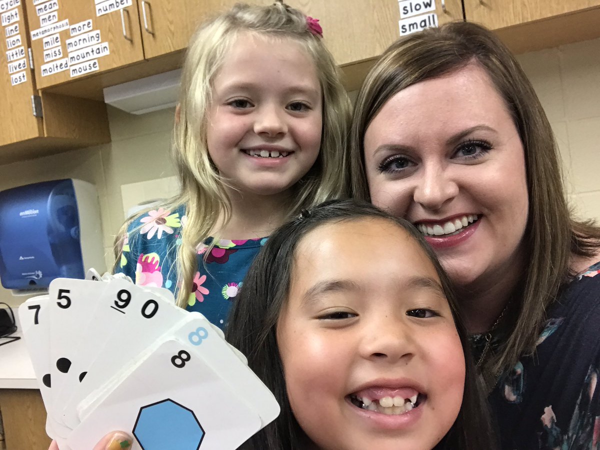 Hansen2ndGrade's tweet photo. We love playing different card games to build our strategy work with facts! #latepost #toocutenottopost #lookingsharponpictureday https://t.co/zDNORoD6TM