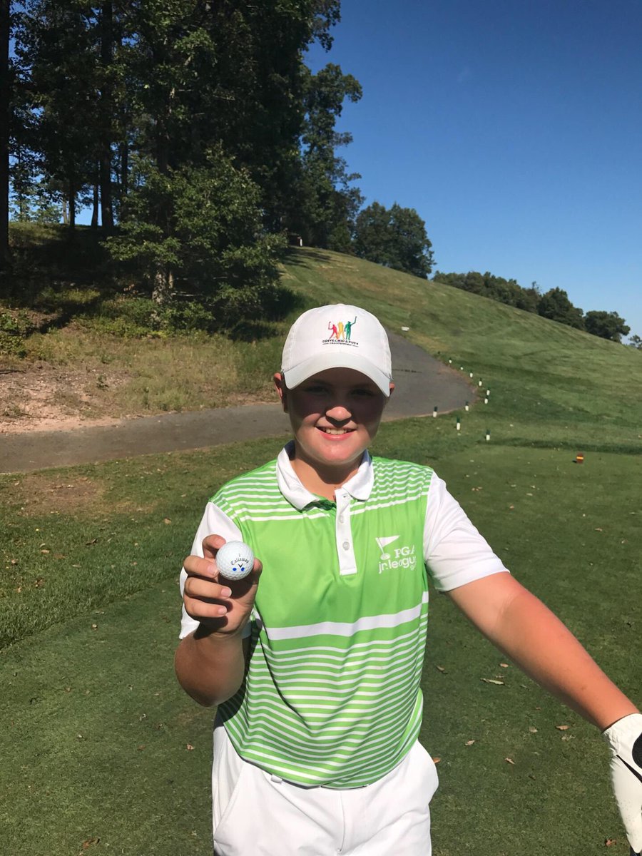 PGAJrLeague's tweet photo. Talk about clutch👊🏼 Delaware's Ben Saggers just got a hole-in-one at the #PGAJLG Mid Atlantic Regional! https://t.co/TdUDVpPzkP
